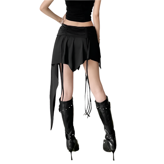 Asymmetrical Black Skirt