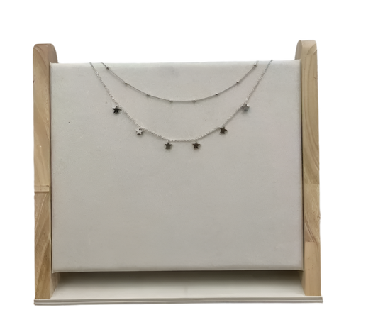 Small Double Layer Necklace with Starz