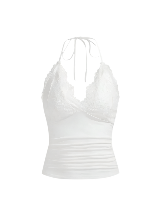 Halter Neck Lace Top