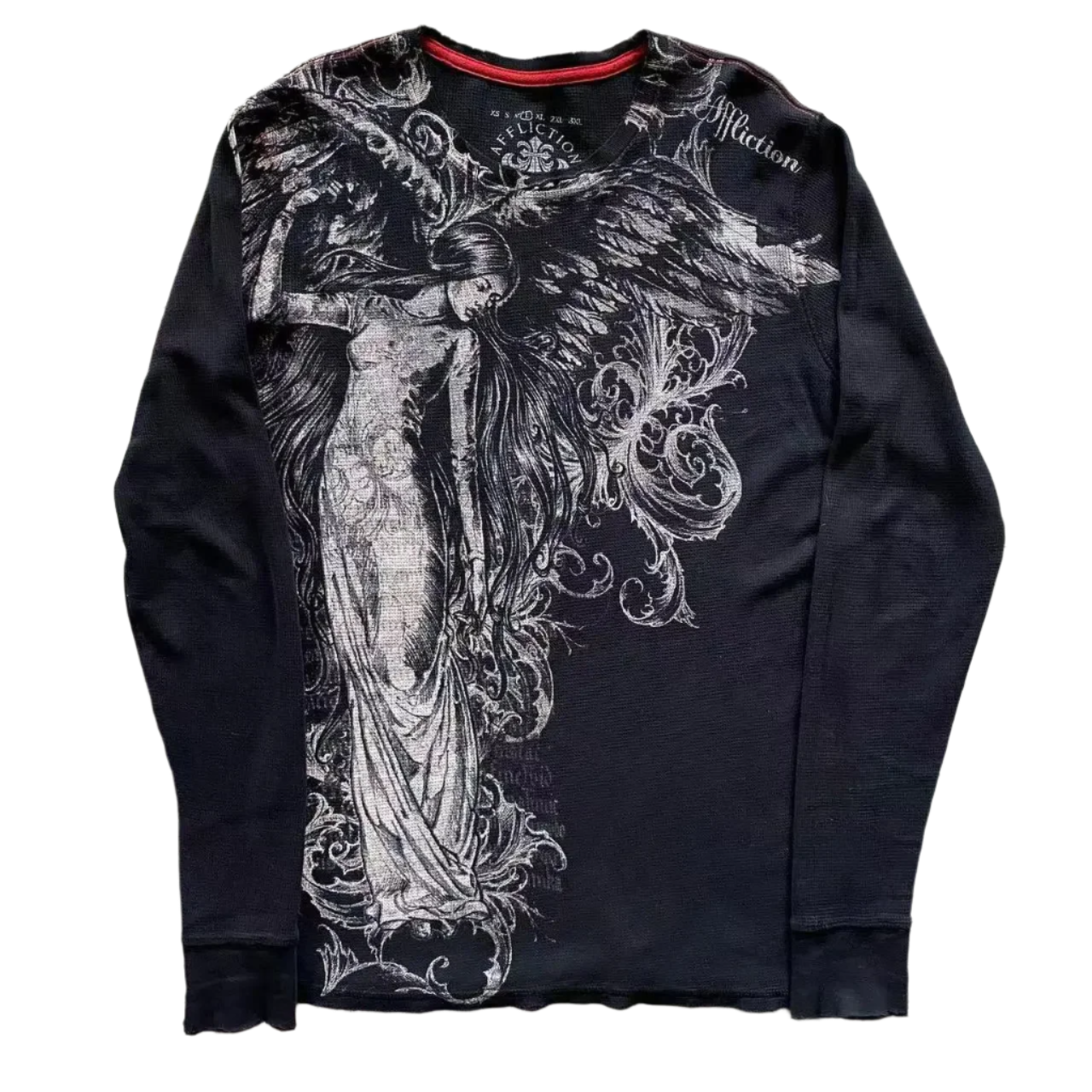 Affliction Style Long Sleeve with Y2k Design