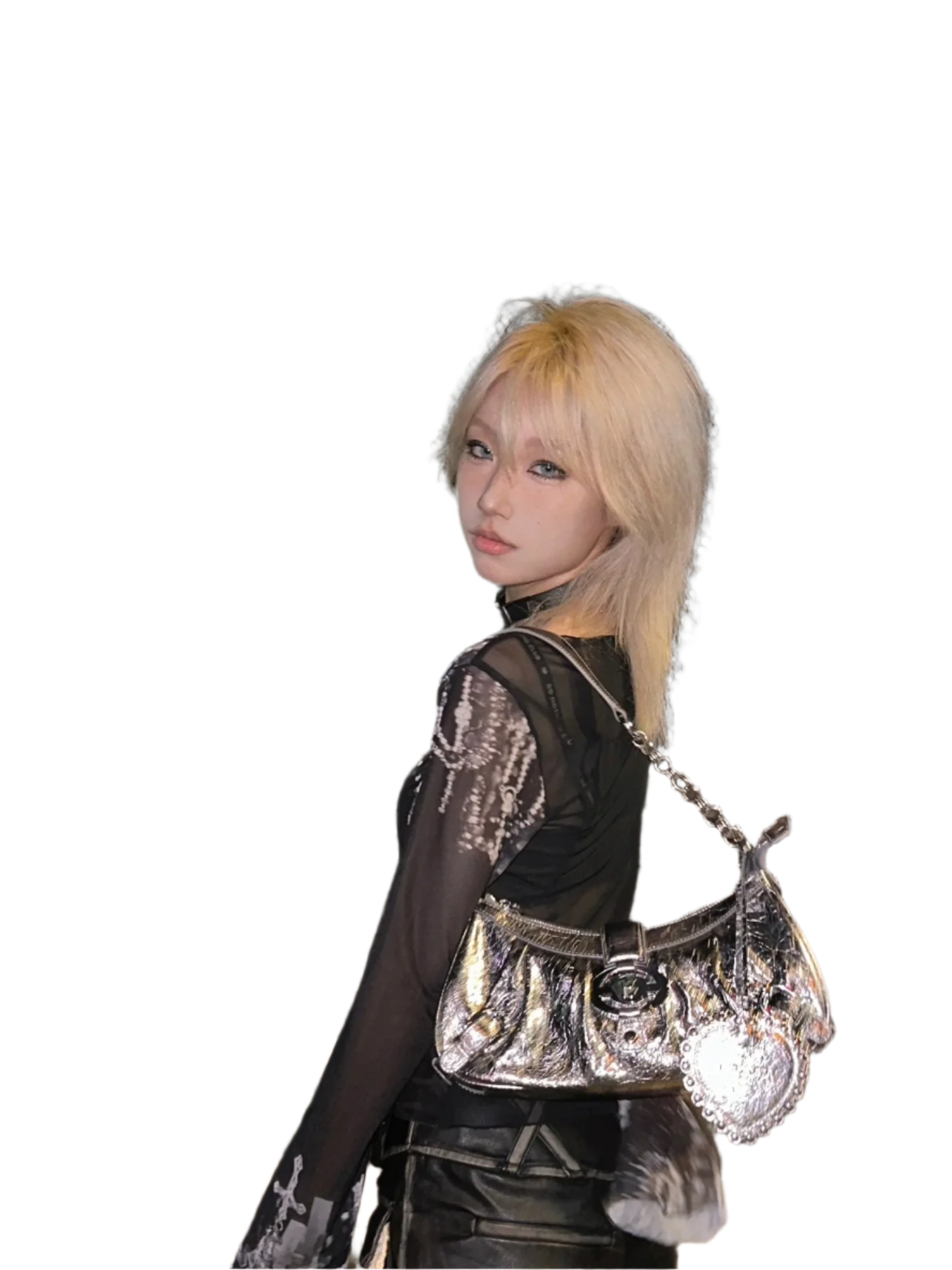 Mesh Top with Crossez