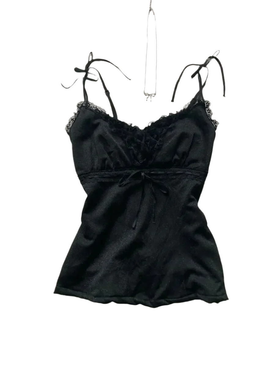 Striped Mini Skirt With Bowz