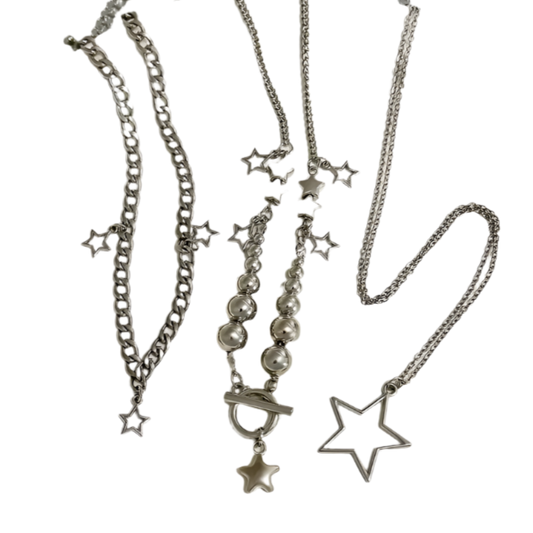 Star Neckalce (2pc) and Bracelet Set