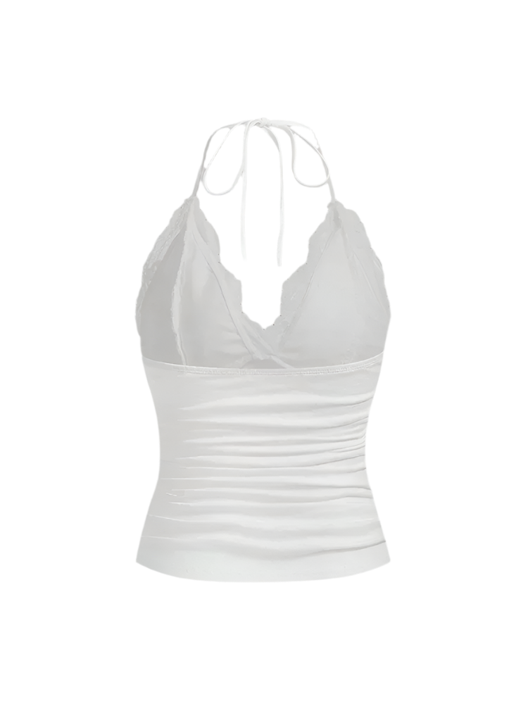 Halter Neck Lace Top
