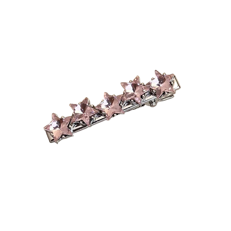 Multi Pink Gem Hair Clipz