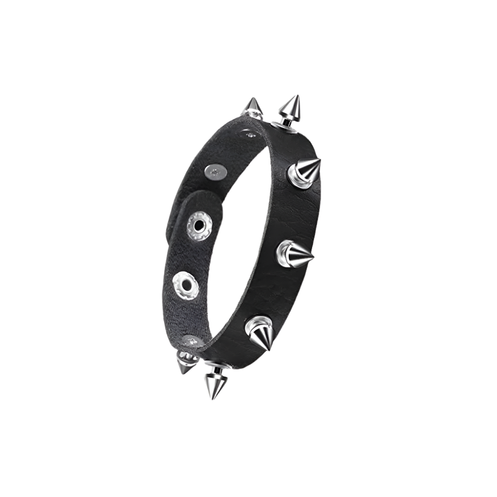 Leather Braceletz with Pendant + Chain Accessories