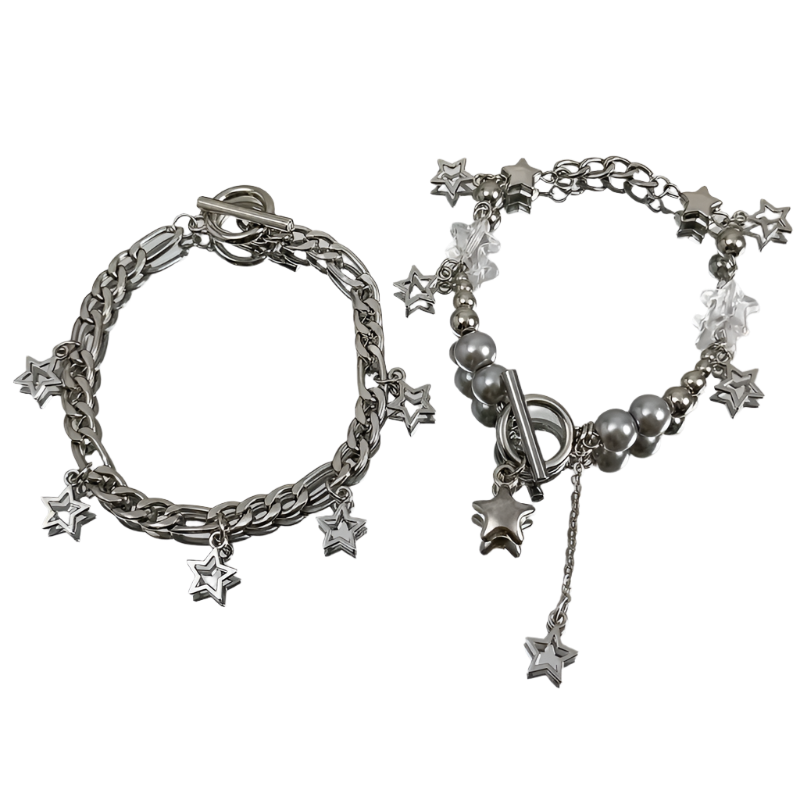 Star Neckalce (2pc) and Bracelet Set