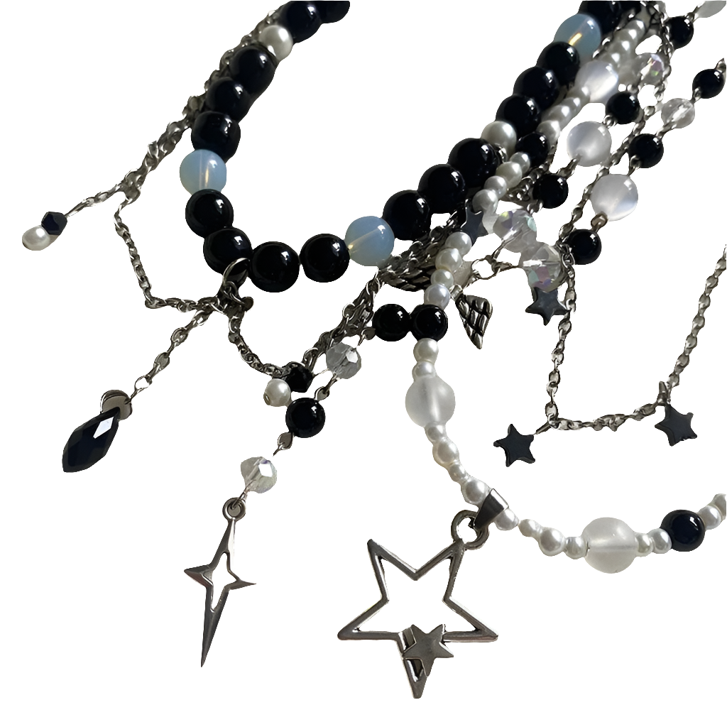 Beaded Necklacez with Chainz