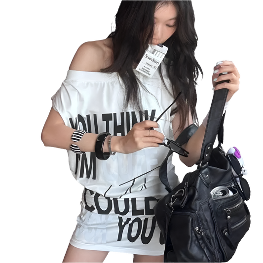 "You think I'm Cute But I Could F*ck You Up" T-shirt Dress