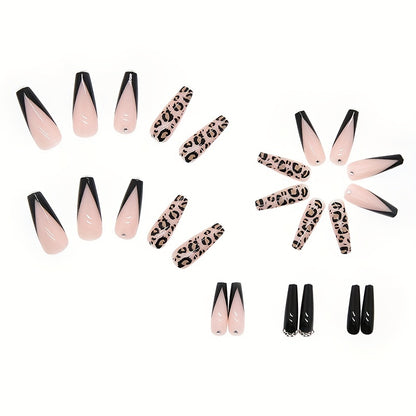 French Tip Black Ballet Nailz