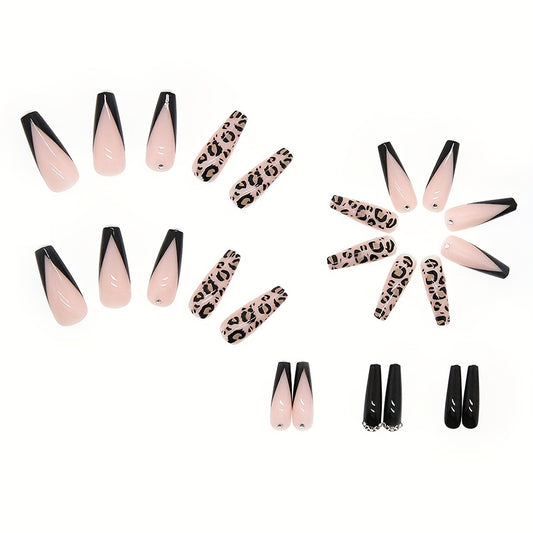 French Tip Black Ballet Nailz