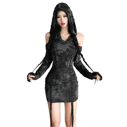 Hooded Mini Dress
