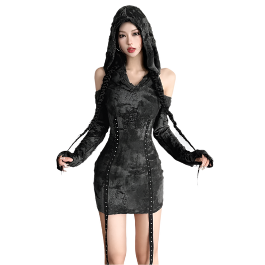 Hooded Mini Dress
