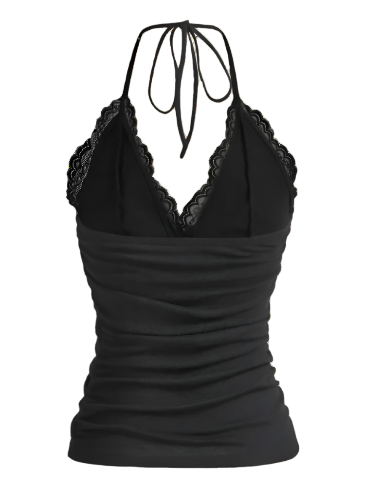 Halter Neck Lace Top