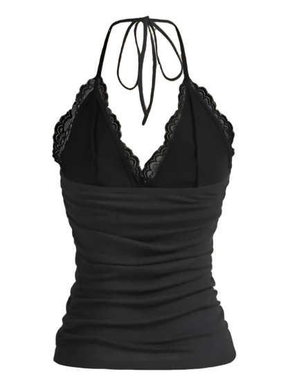 Halter Neck Lace Top