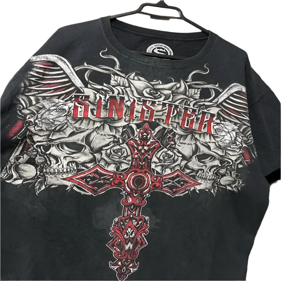 Affliction Style Long Sleeve with Y2k Design