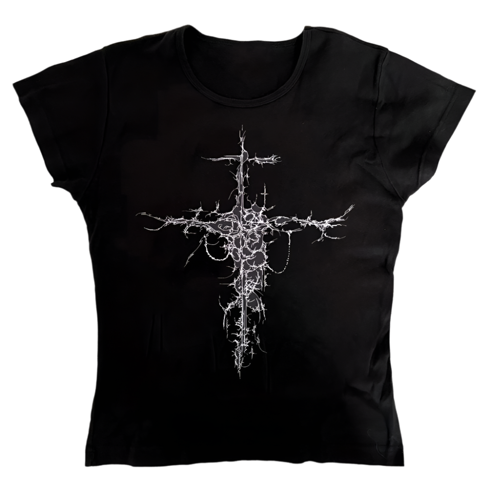 Cyber Cross Design Tee