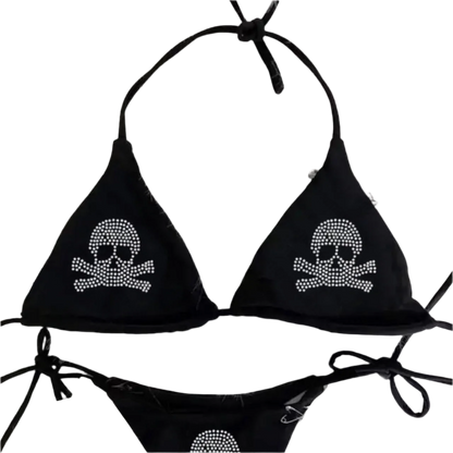 Rhinestone Skullz Bikini set