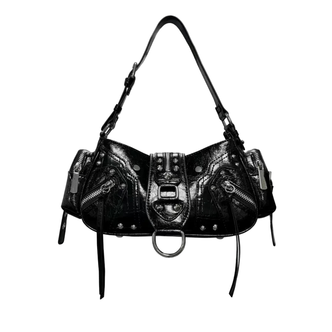 Faux Leather Shoulder Purse