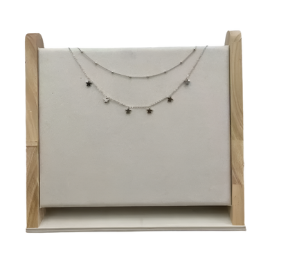 Small Double Layer Necklace with Starz