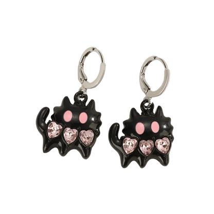 Pink & Black Earringz