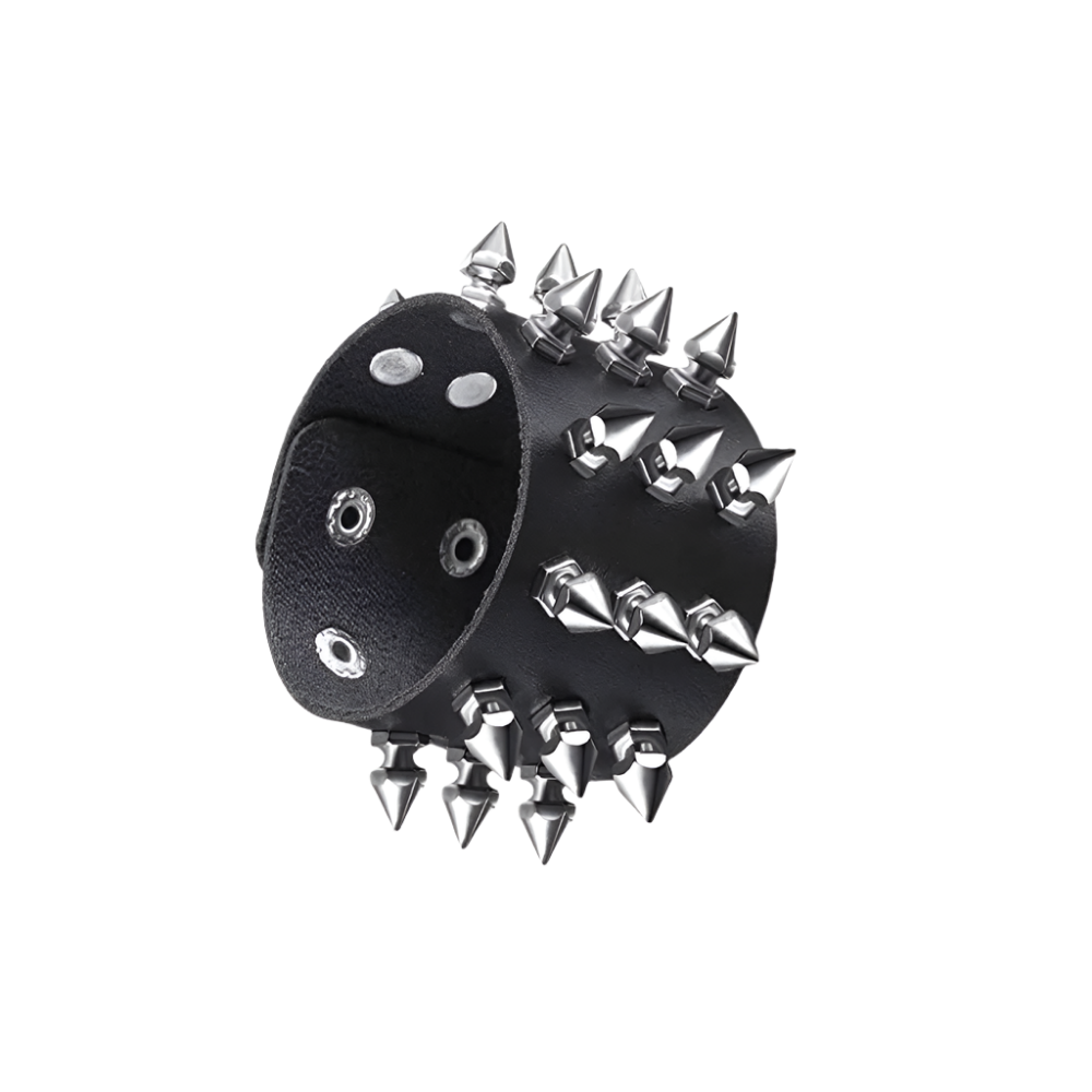 Leather Braceletz with Pendant + Chain Accessories