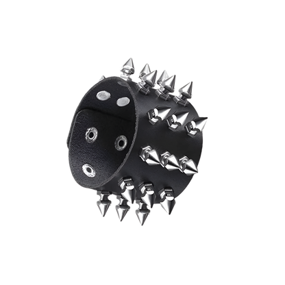 Leather Braceletz with Pendant + Chain Accessories