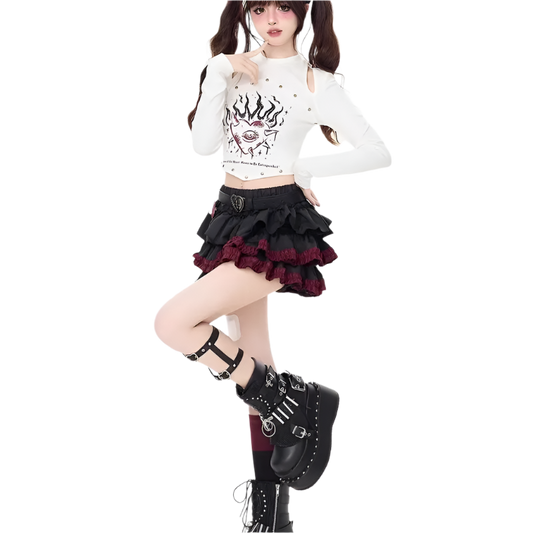 Mini Ruffled Tutu Skirt