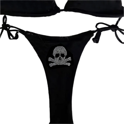Rhinestone Skullz Bikini set