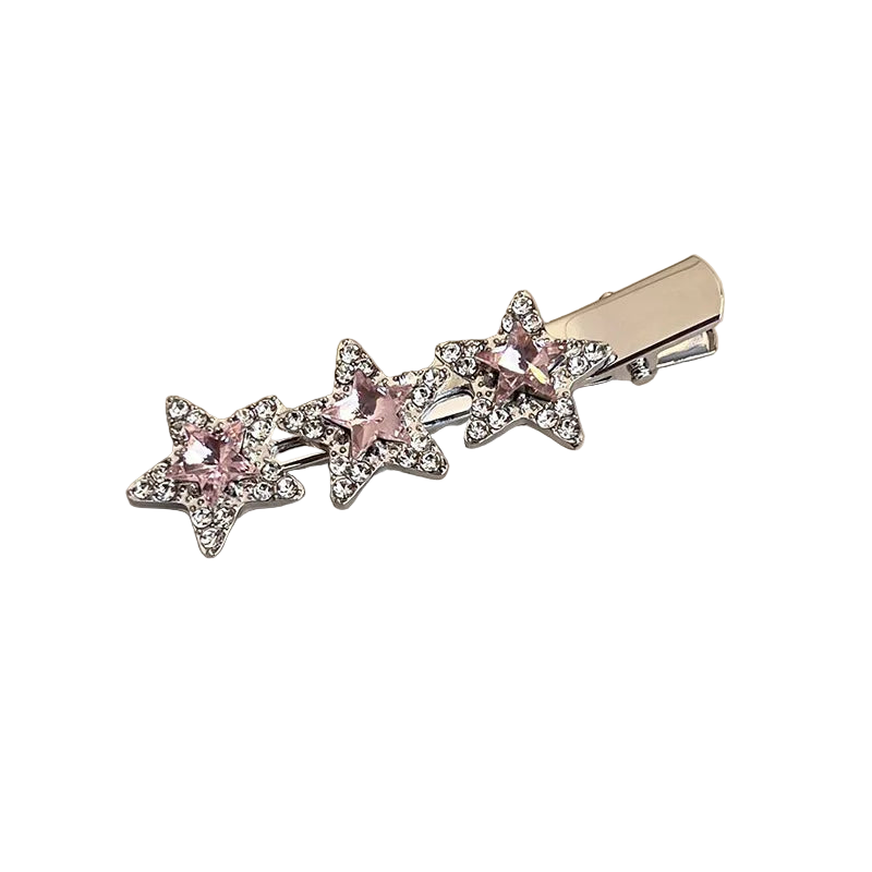 Multi Pink Gem Hair Clipz