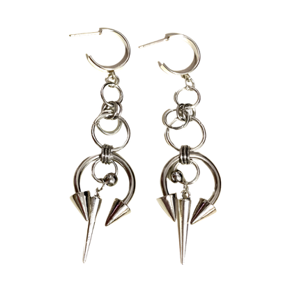 Multi Hoop with Rivet Detailed Earringz