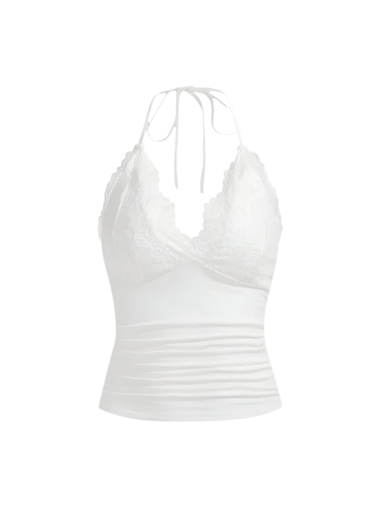 Halter Neck Lace Top