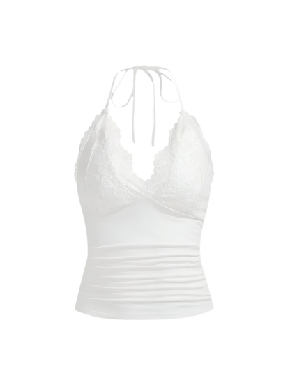 Halter Neck Lace Top