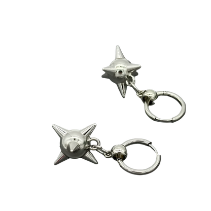 Spiked Ball Drop Earringz