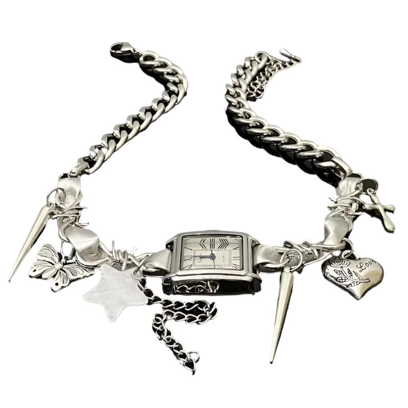 Watch Choker with Pendantz