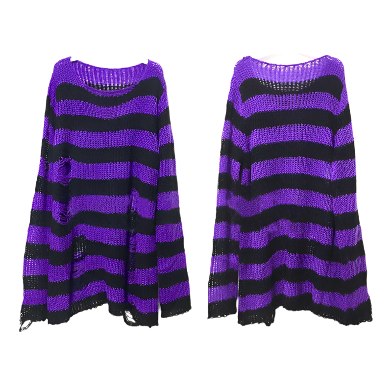 Multi Colour Long Length Distressed Jumperz