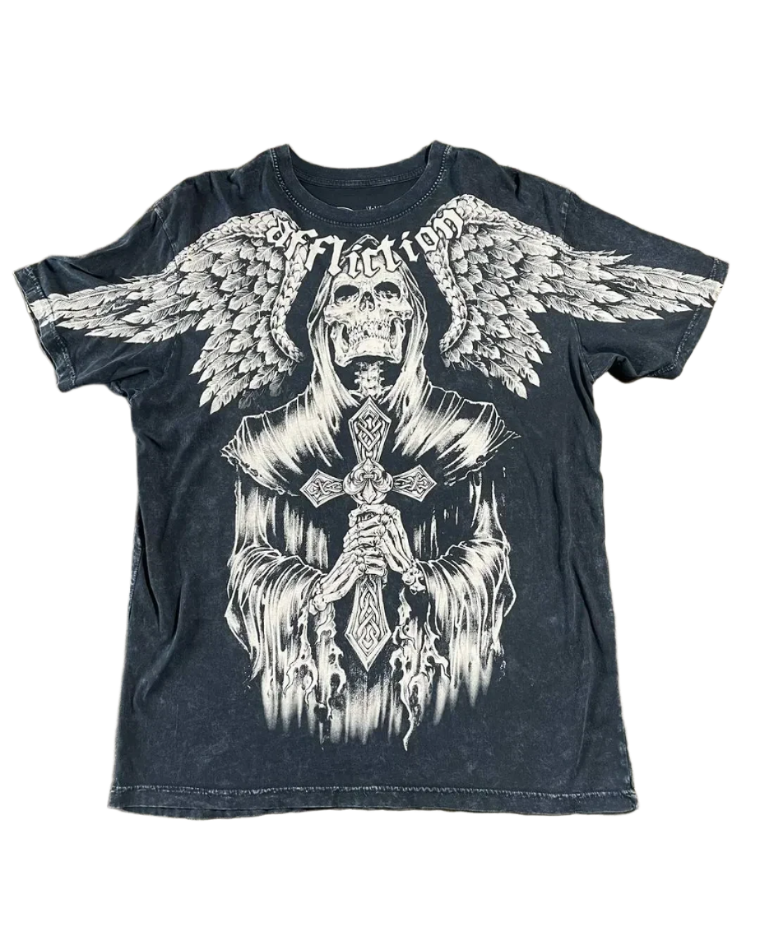 Affliction Style Long Sleeve with Y2k Design