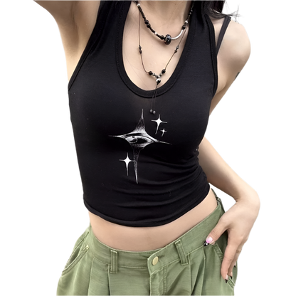 Eye Star Print Tank