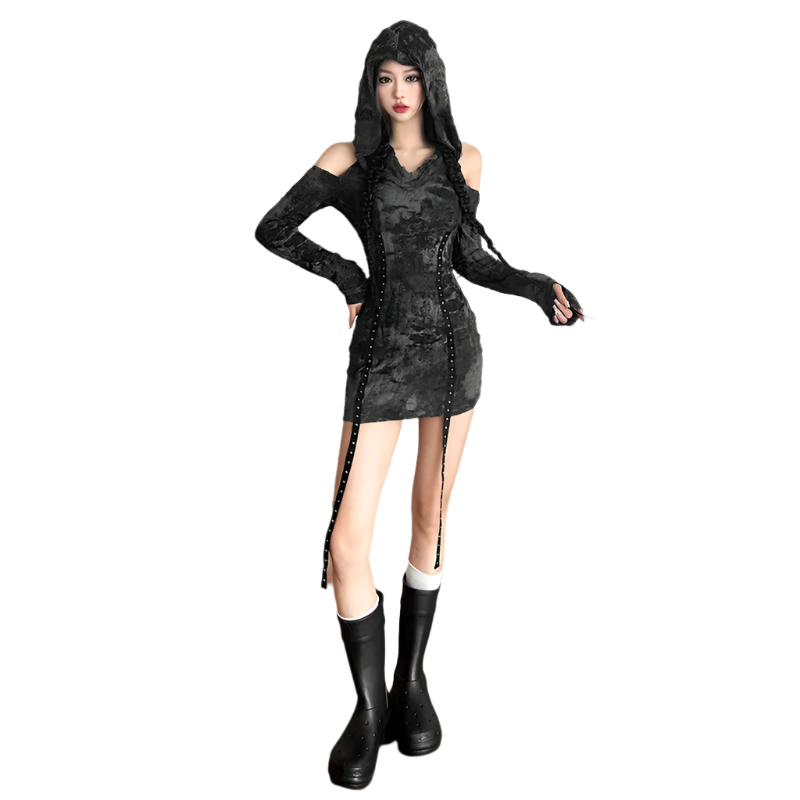 Hooded Mini Dress