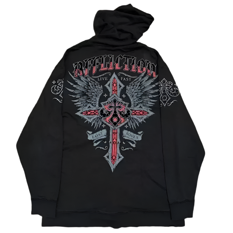 Afflicton Style Zip Up Hoodiez