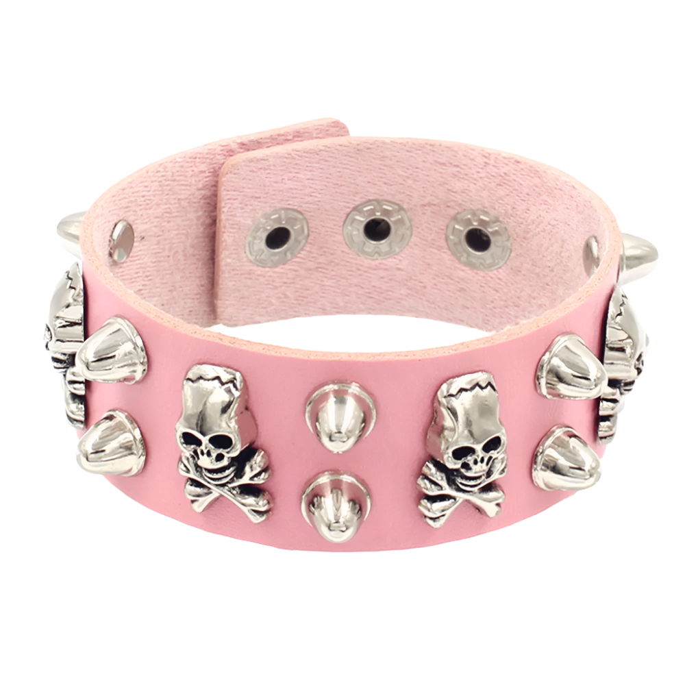 Leather Braceletz with Pendant + Chain Accessories