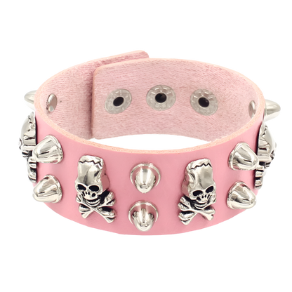 Leather Braceletz with Pendant + Chain Accessories