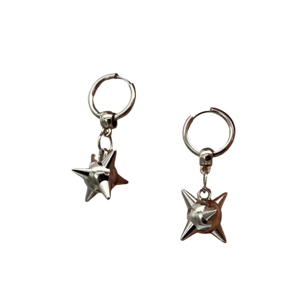 Spiked Ball Drop Earringz