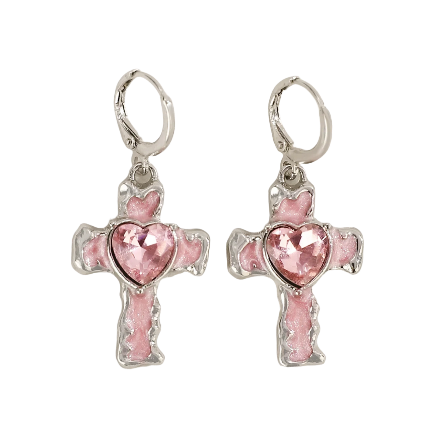 Pink & Black Earringz