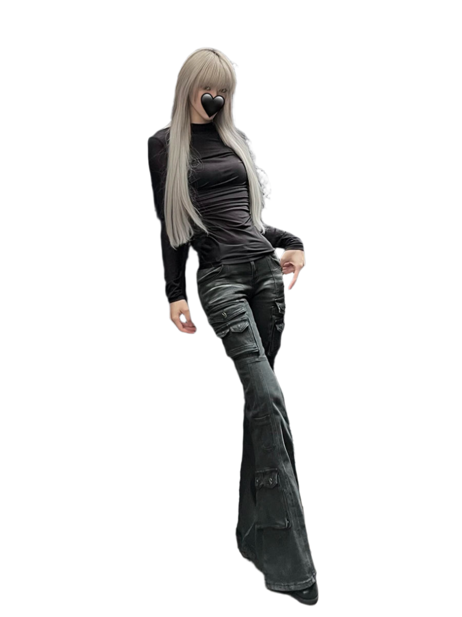 Black Flared Jeanz
