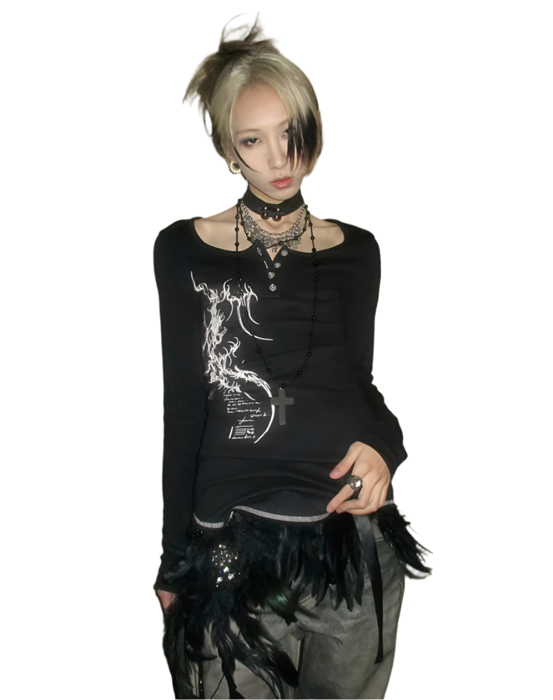 Cyber Button Up T-shirt