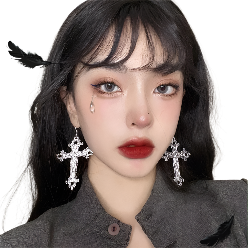 Large Cross Earringz