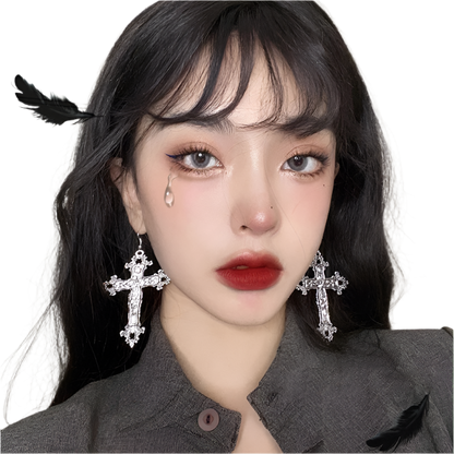 Large Cross Earringz