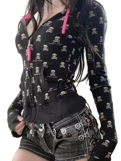 Skull Slim Fit Hoodiez