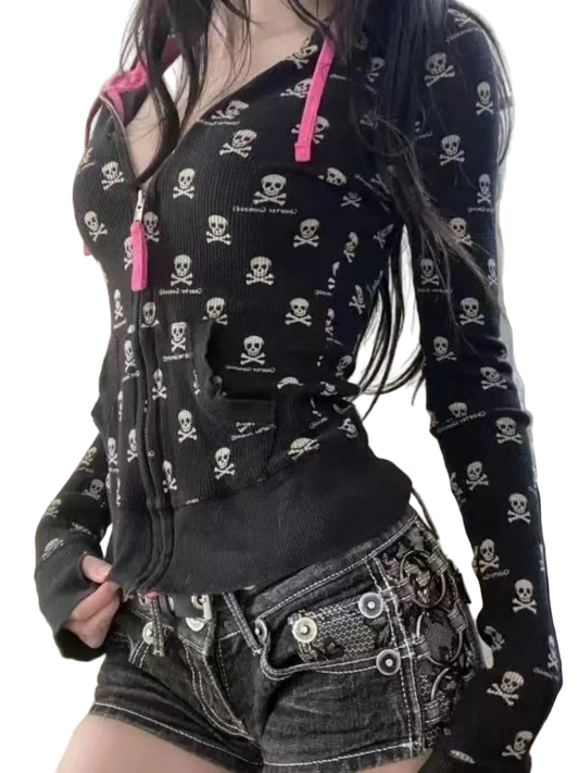 Skull Slim Fit Hoodiez